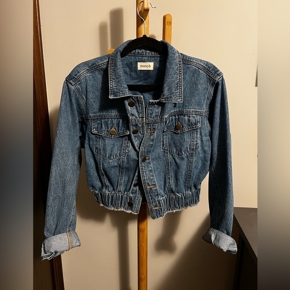 Mono B Cropped Jean Jacket